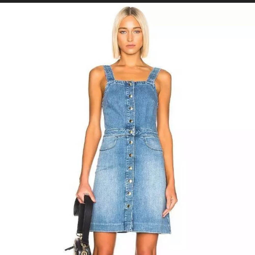 FRAME Clair Denim Dress, Originally $409